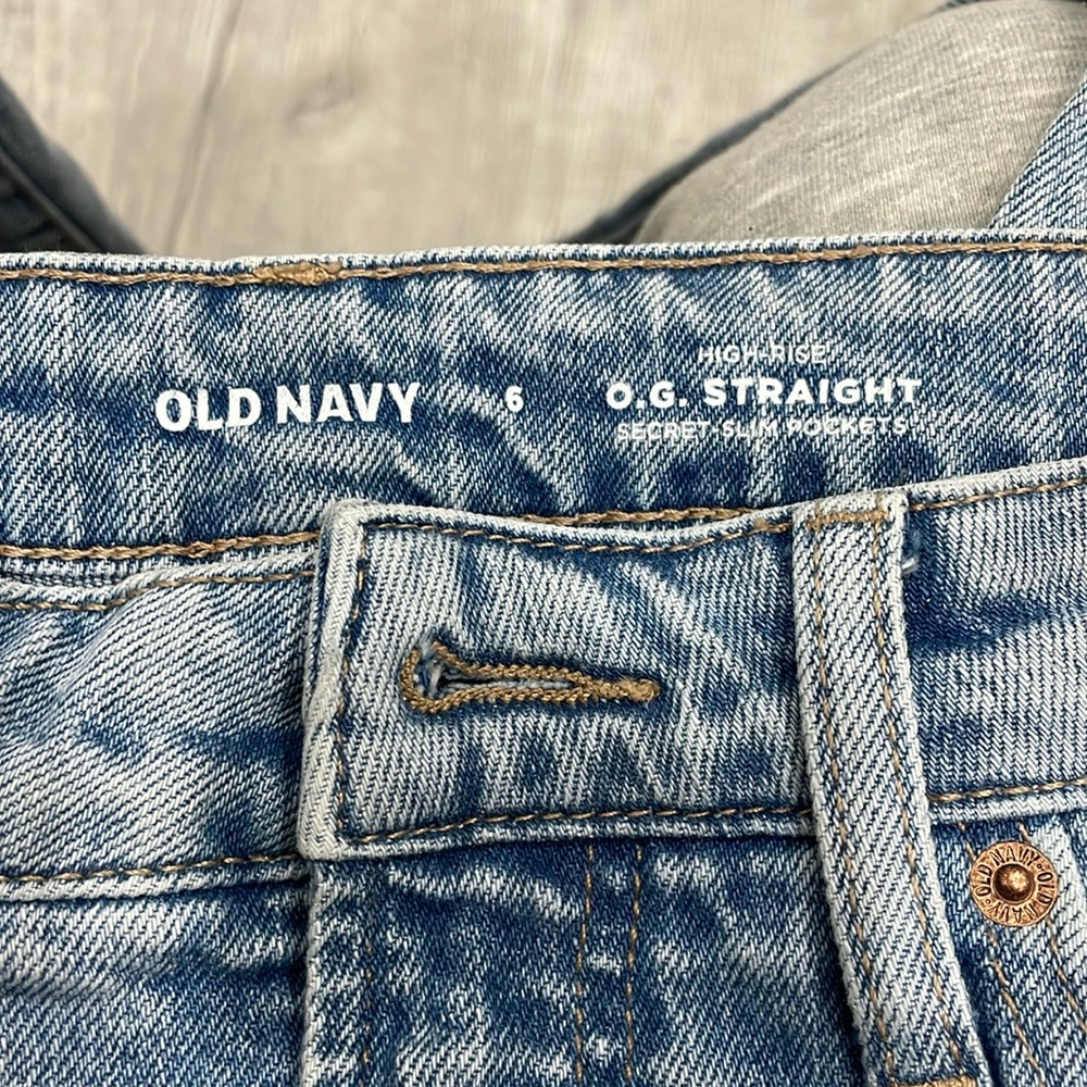 Old Navy high rise light blue jeans OG Straight